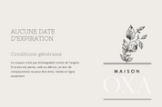 Carte-cadeau Maison Oxa